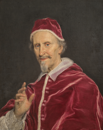 Portrait of Pope Clement IX Rospigliosi blessing, Giovanni Battista Gaulli, between 1667 and 1669