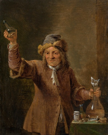 Man with bottles, David Teniers the Younger, circa 1655