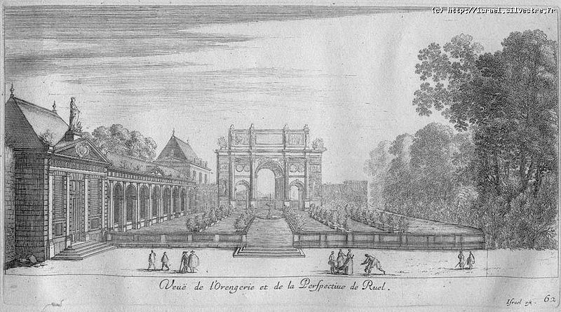 Vue de l'orangerie et de la perspective de Ruel, before circa 1691