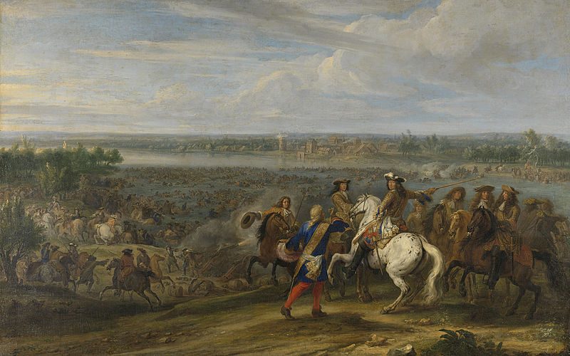 Louis XIV enters the Netherlands at Lobith, Adam Frans van der Meulen, between 1672 and 1690