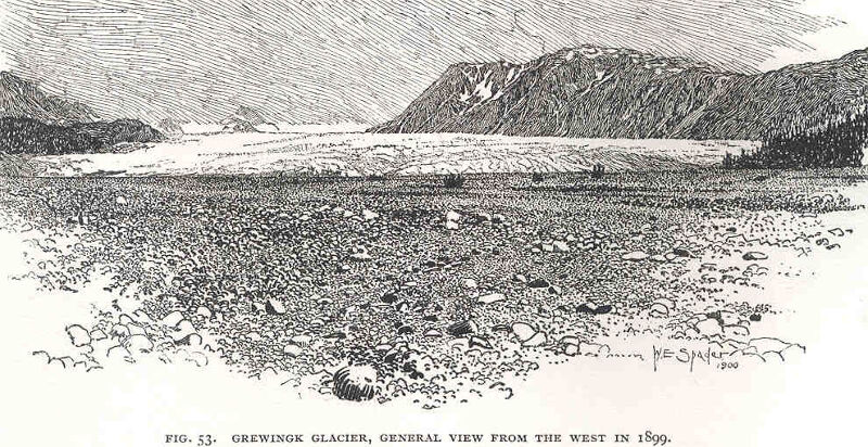 FMIB 34671 Grewingk Glacier, General View from the West in 1899