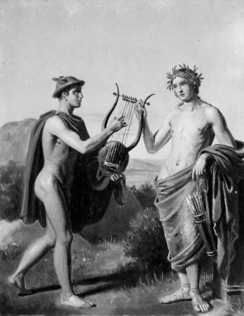 Apollon og Hermes, Constantin Hansen, between 1819 and 1880