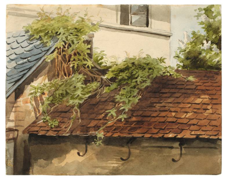 Viktor Paul Mohn Beranktes Dach c1870, Viktor Paul Mohn, circa 1870