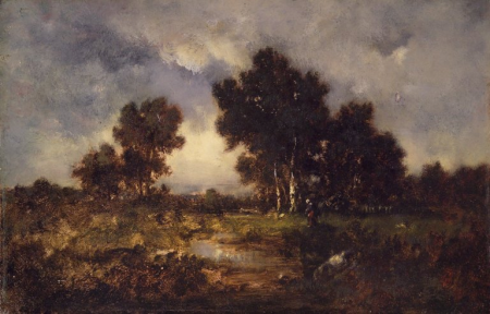 Trees and Pool, Narcisse Virgilio Díaz, between 1840 and 1850