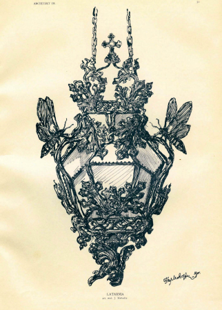 Lantern (by J. Mehoffer), Józef Mehoffer, before 1902