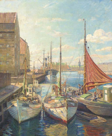 From the canals of Copenhagen., Robert Panitzsch, 1939