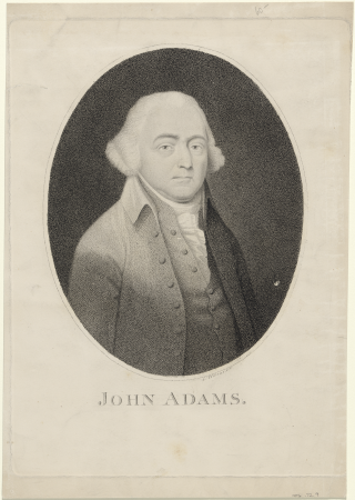 John Adams by Cornelius Tiebout after William Joseph Williams, c. 1800, stipple engraving on paper, from the National Portrait Gallery - NPG-7200018B 1, William Joseph Williams, circa 1800