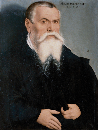 (Self?) portrait of Lucas Cranach I (1472-1553), Lucas Cranach the Elder, 1550