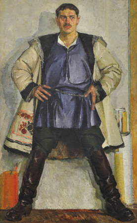 Self-portrait in a white coat, Fedir Krychevsky, between 1926 and 1932