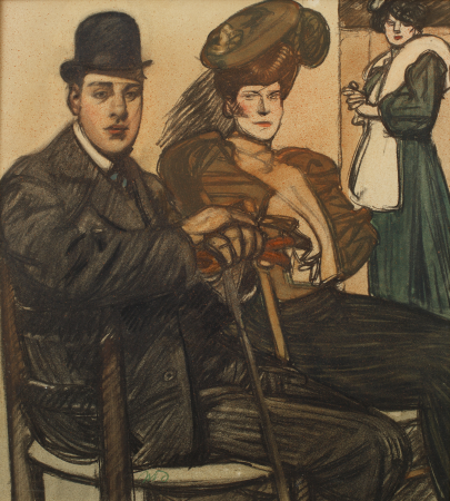 Maxime Dethomas - Au café (c.1905), Maxime Dethomas, 2 January 1905