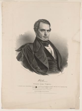 W.C. Rives, senator from Virginia - from life & on stone by Chs. Fenderich, Washington City ; printed by P.S. Duval lith. Philada. LCCN2017657777, Charles Fenderich, 1839