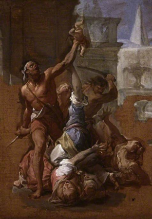 Study for 'The Massacre of the Innocents', Francesco Trevisani, between 1700 and 1710