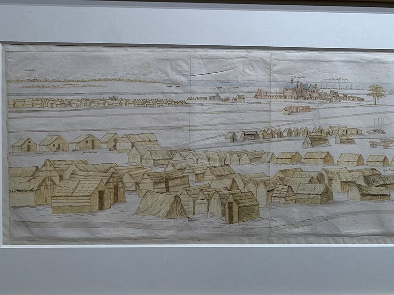 View of Huis ter Kleef during the Siege of Haarlem, circa 1580, circa 1580