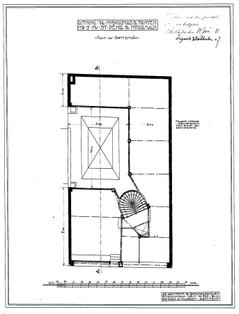 Felix Sachs hus, ritn bottenvån, Georg A. Nilsson, 1910