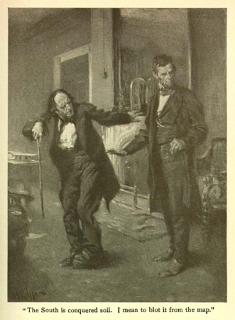 'The South is conquered soil. I mean to blot it from the map.', Arthur I. Keller