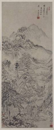 "Wang Shimin's Landscape Scroll", Wang Shimin