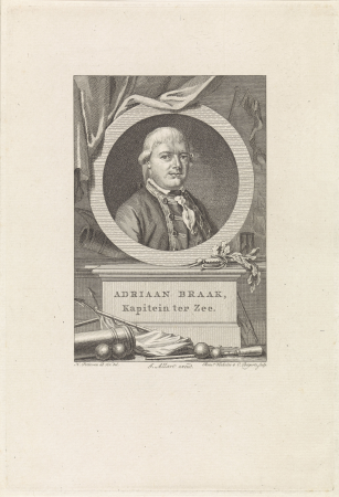 Portret van Adriaan Braak, RP-P-OB-62.727, Cornelis Bogerts, between 1781 and 1816