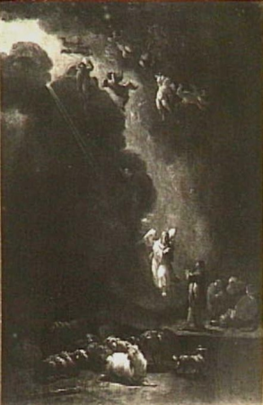 The annunciation to the shepherds., Pieter Bout, between 1635 and 1689