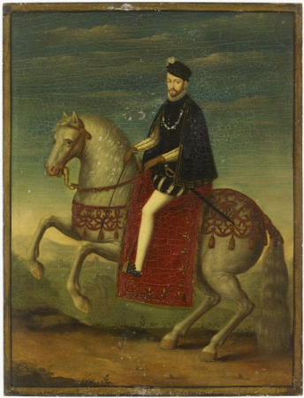 Equestrian portrait of Charles IX, François Clouet