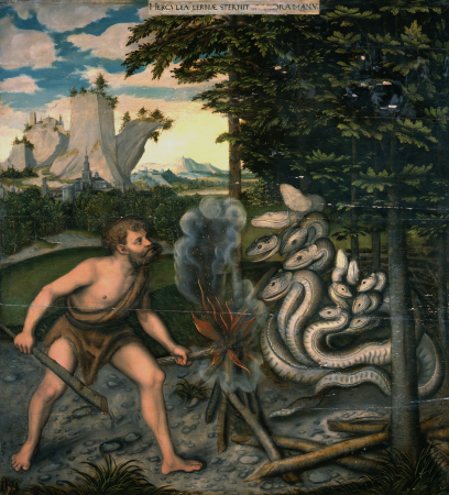 Hercules and the Hydra, Lucas Cranach the Elder, after 1537