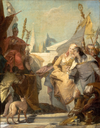 Continence of Scipio, Francesco Zugno, circa 1750