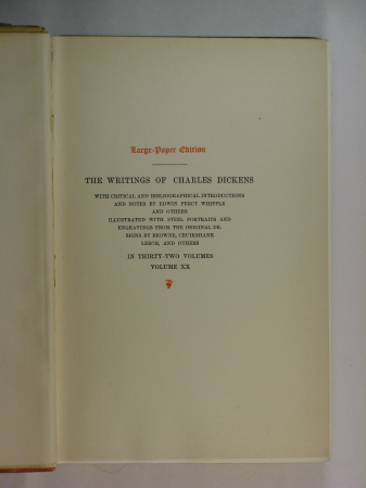 The Writings of Charles Dickens v20 pi