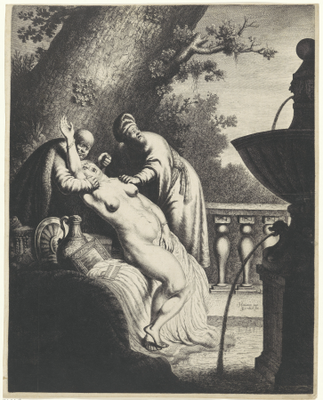 Suzanna en de ouderlingen, RP-P-H-R-58, Jan Lievens, between 1632 and 1636