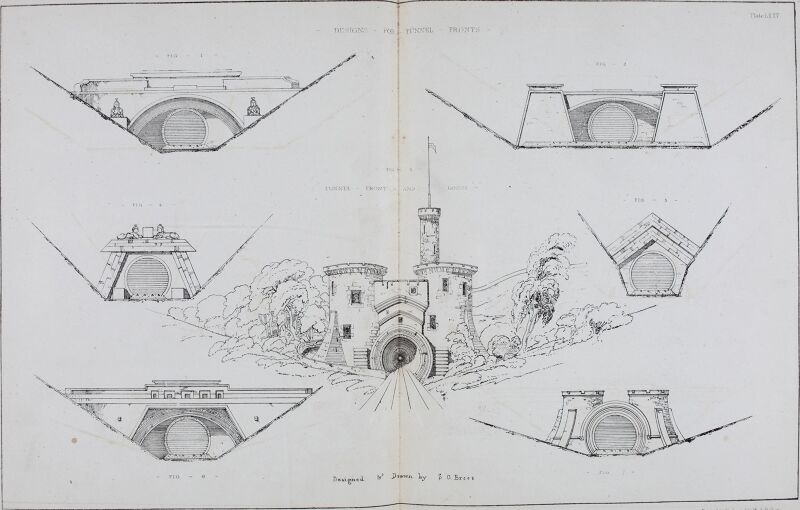 Railway practice. A collection of working plans and practical details of construction in the public works of the most celebrated engineers on the several railways, canals, and other public works (14755300491), Samuel Charles Brees, 1836