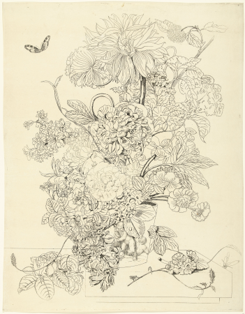 Bloemstuk, RP-P-OB-67.519, between 1778 and 1838