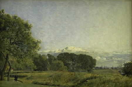 View from the Citadel Ramparts Towards the Trekroner Battery, Christen Købke, circa 1833