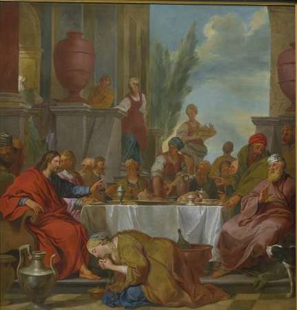 Feast of Simon the Pharisee, Jan van Orley, between 1716 and 1730