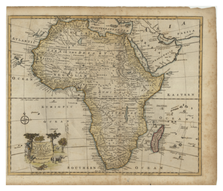 A New and Accurate Map of Africa. Drawn from the best & most approved Modern Maps and Charts and regulated by Astronomical Observations by Eman Bowen, Emanuel Bowen, 1760