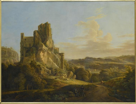 View of the castle of La Barben., Jean Antoine Constantin
