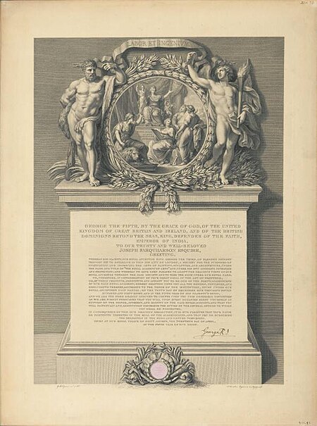 Academician awards presented to Joseph Farquharson, Robert Weir Allan