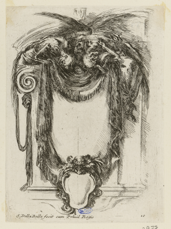 Dixième numéro d'une suite de 12 pièces, GDUT2977, Stefano della Bella, En 1647