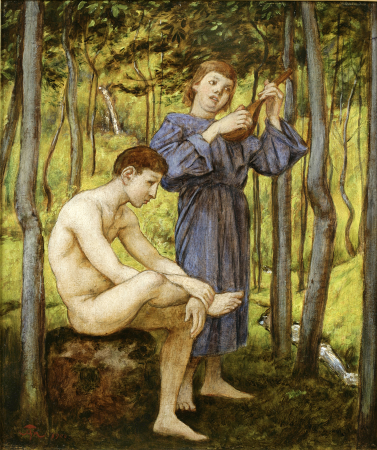 Figures in a grove, Hans Thoma, 1900