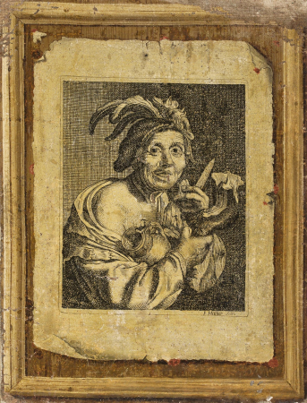 Trompe l'oeil with a print., Georges Lallemand