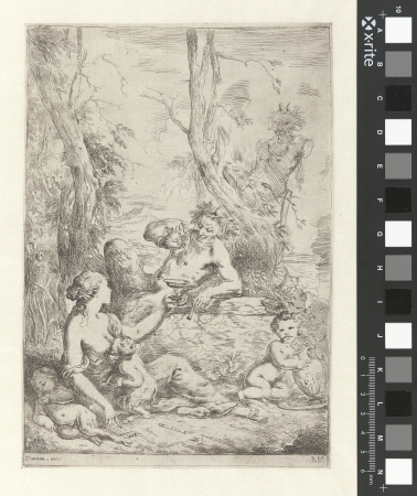 Bacchanaal, RP-P-OB-35.290, Bartolomeo Biscaino, between 1642 and 1657
