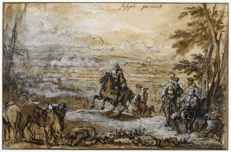 Report made during a battle, Joseph Parrocel