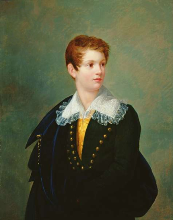 Joseph Franque - Portrait of Frederic-Napoleon Baciocchi - Bibliothèque Paul-Marmottan, Joseph Franque, circa 1824