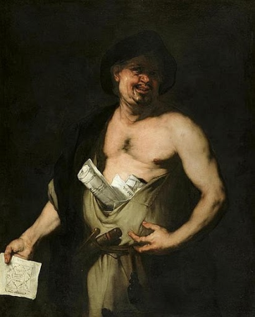 Democritus, Luca Giordano, from 1650 until 1674