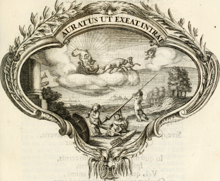Magnus in ortu; maximus in meridie; major in occasu - semperque serenissimus principum sol Maximilianus Emanuel, utr. Bav. and Palat. Sup. Dux., Com. Pal. Rheni, S.R. Imp. Archidap. and Elector, (14746727092), 1727