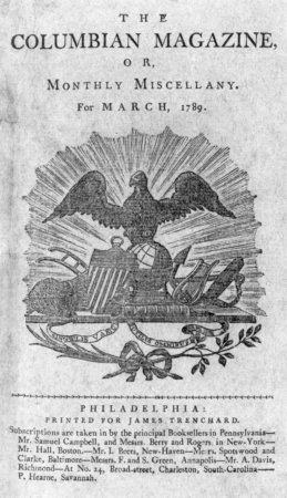 Ornament for title page of The Columbian Magazine for the year 1789 LCCN2004676800