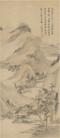 "Zha Shibiao's White Clouds at the Taniguchi" Scroll, Zha Shibiao