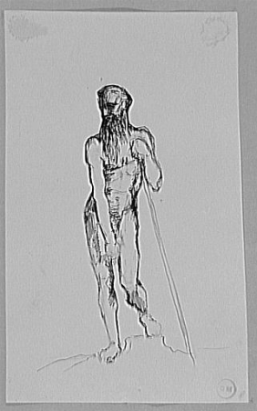 Study for Moses for Moses in view of the Promised Land, Gustave Moreau