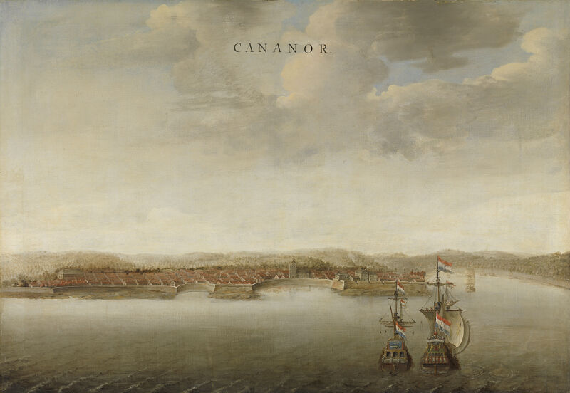 View of Cananor on the Malabar Coast of India, Johannes Vingboons, between 1662 and 1663