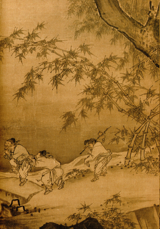 Dancing and Singing (Peasants Returning from Work) (detail), Ma Yuan, 1160-1225