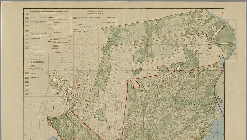 Plan map of the city of Helsinki 1916 A2 2