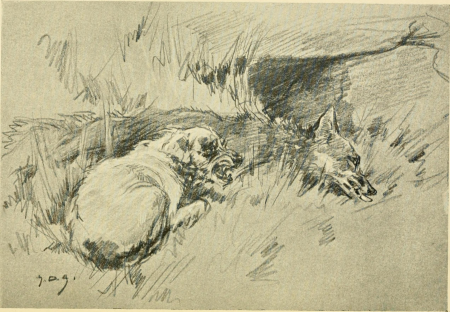 Hound and horn in Jedforest - being some experiences of a Scottish M.F.H. - by T. Scott Anderson; illustrations by G. Denholm Armour (1909) (14765788484), 1909