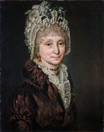 Self-portrait, Barbara Krafft, circa 1805